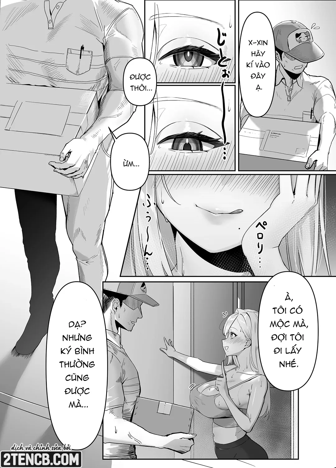 HentaiVN.net - Ảnh 4 - Cô nàng vếu bự gợi tình tại điểm giao hàng - Chap 1