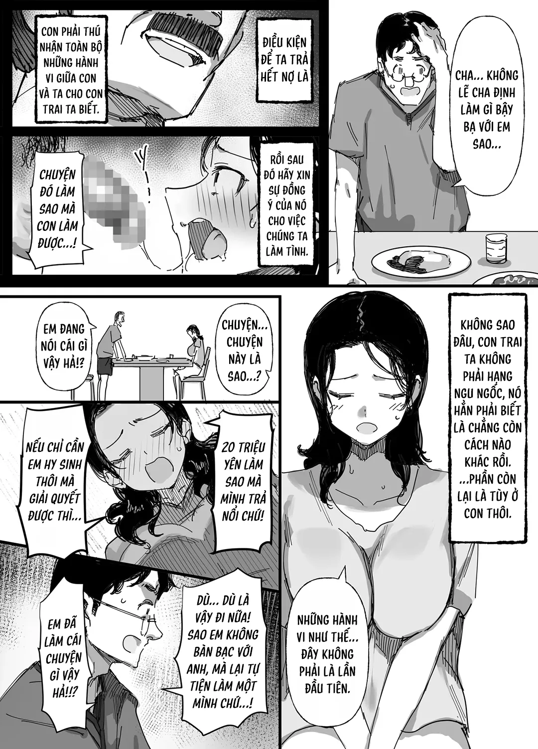 HentaiVN.net - Ảnh 34 - Vợ bán thân cho cha chồng - Chap 1
