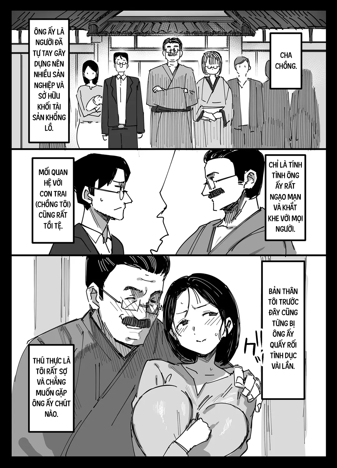 HentaiVN.net - Ảnh 4 - Vợ bán thân cho cha chồng - Chap 1