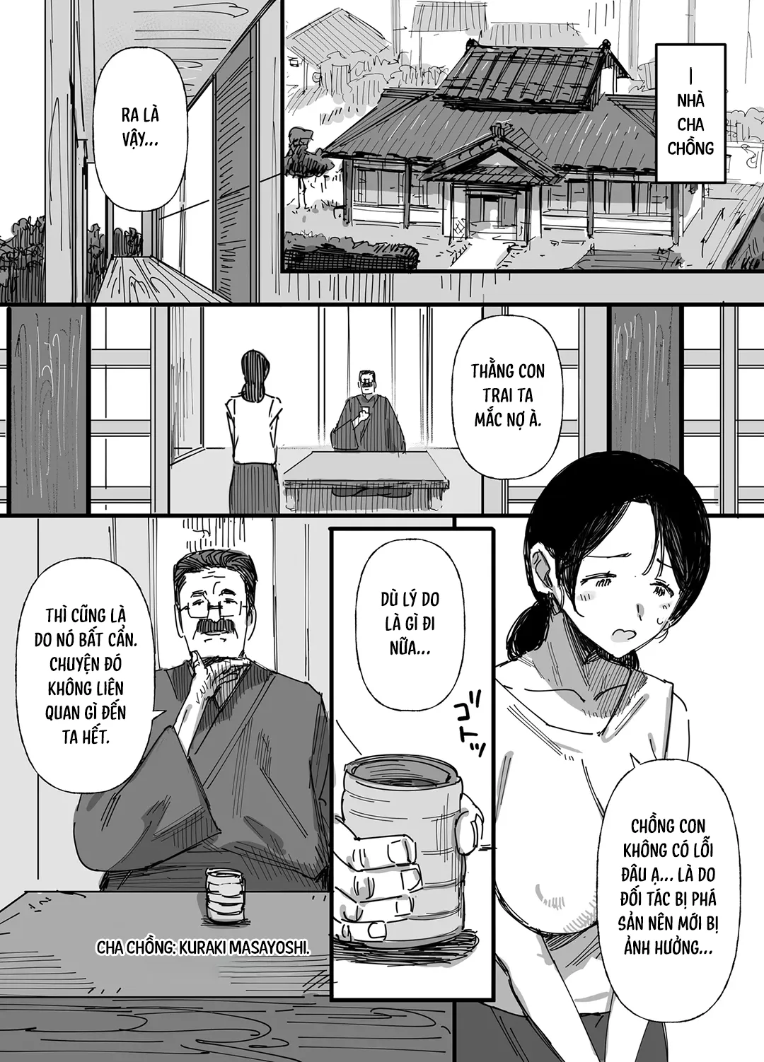 HentaiVN.net - Ảnh 7 - Vợ bán thân cho cha chồng - Chap 1
