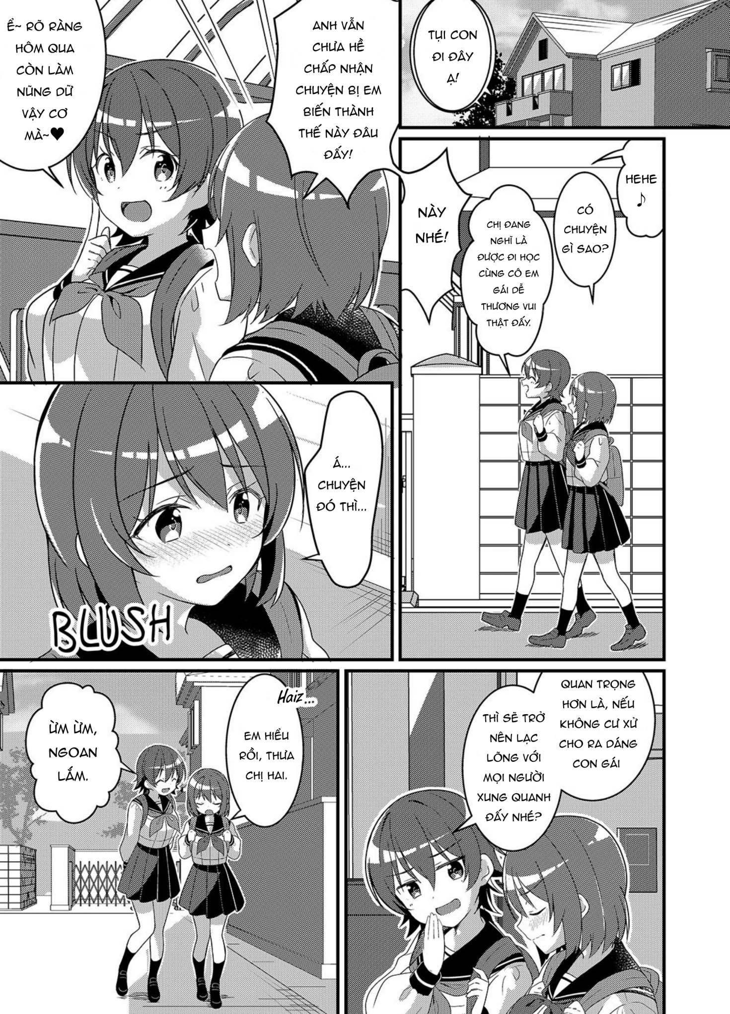 HentaiVN.net - Ảnh 4 - Biến Thành Em Gái Của Em Gái Tôi~ - Chap 2