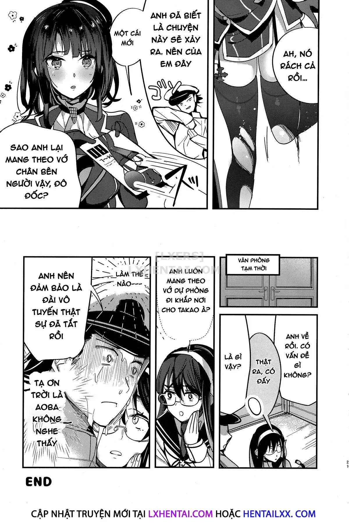 HentaiVN.net - Ảnh 24 - Takao Tou no Ue ni Itaru Haneru Thrill [Takao's Thrilling Tower Top Titillation] - Chap 1