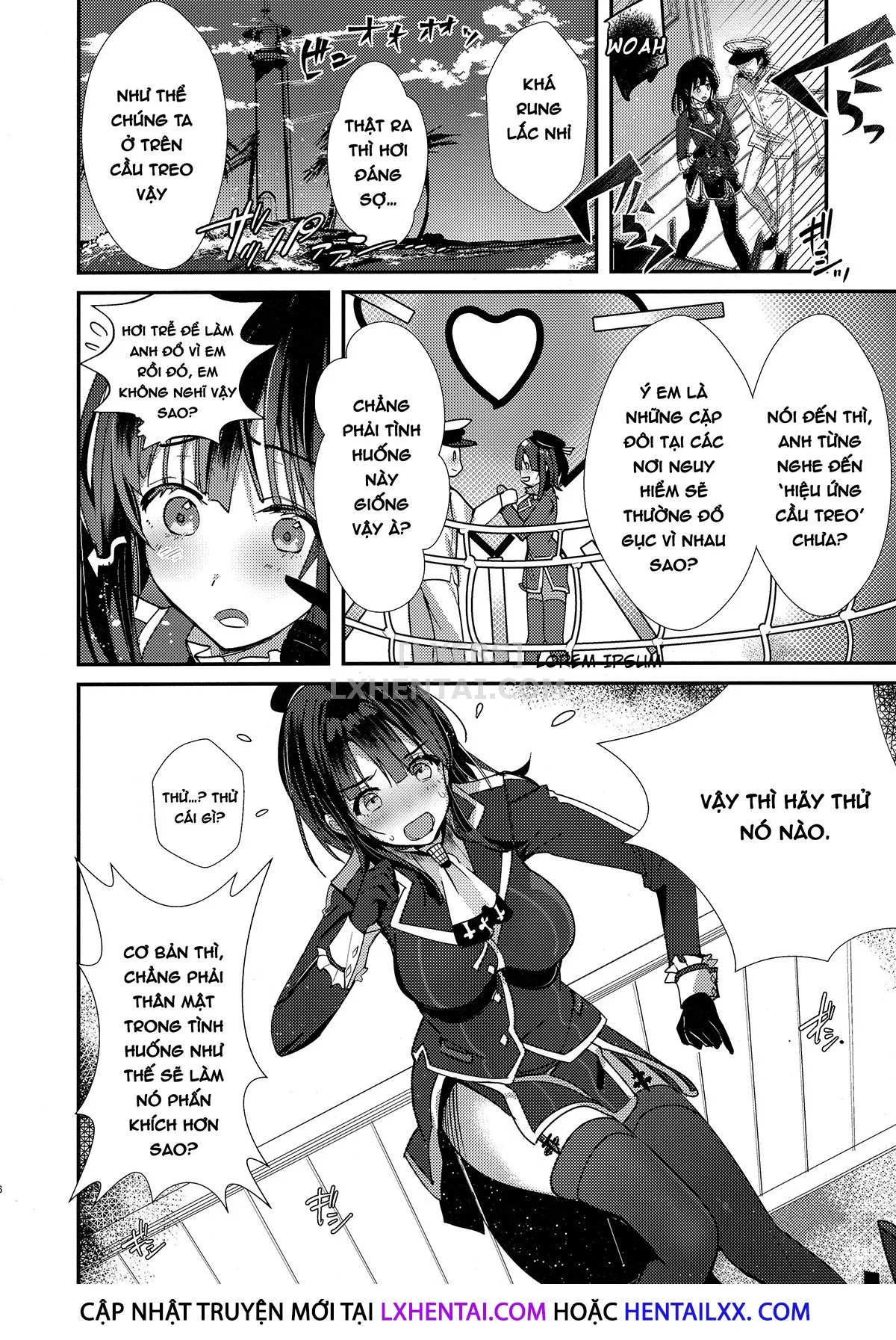HentaiVN.net - Ảnh 9 - Takao Tou no Ue ni Itaru Haneru Thrill [Takao's Thrilling Tower Top Titillation] - Chap 1