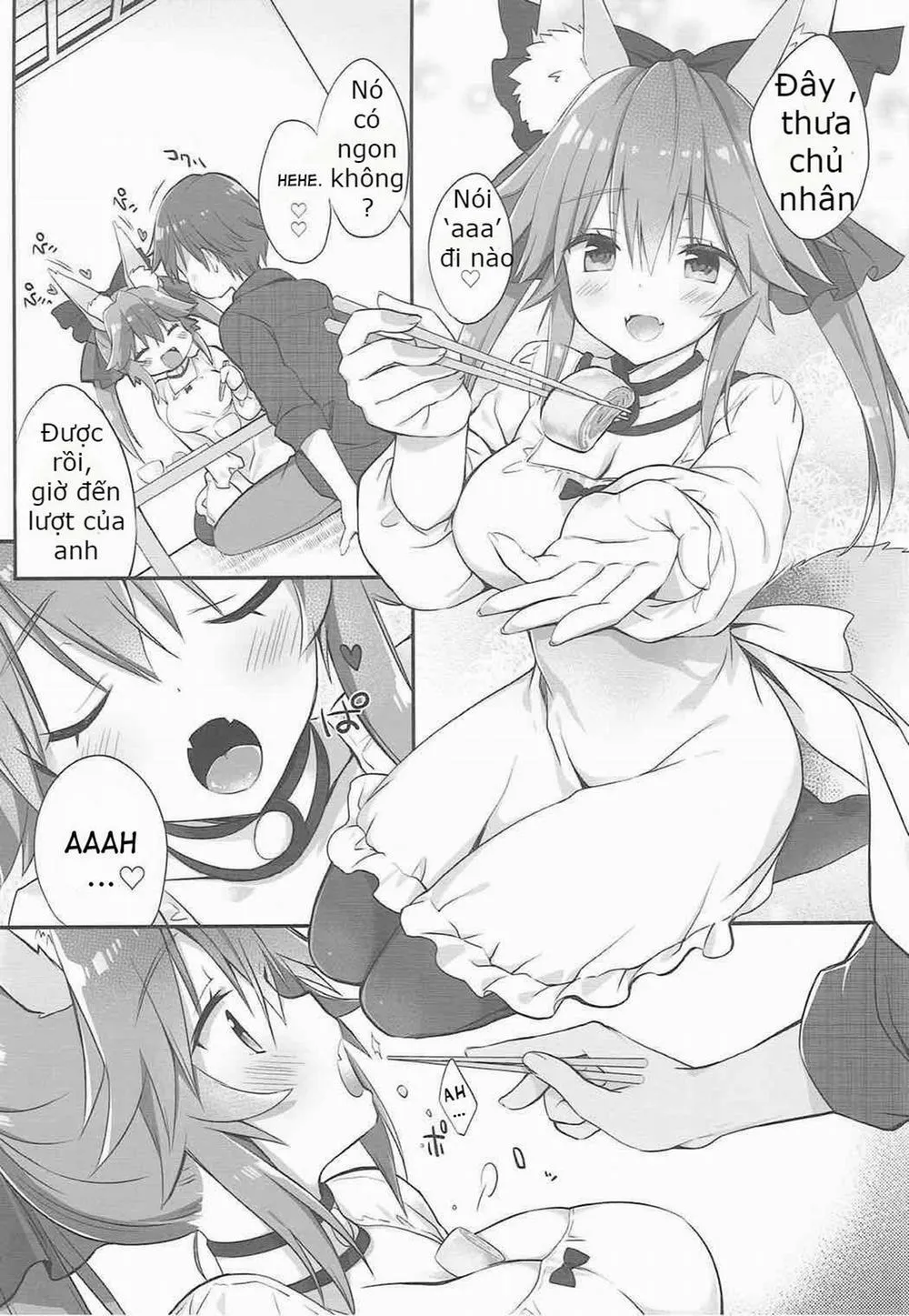 HentaiVN.net - Ảnh 5 - Dragon Kitchen Ore to Tamamo to Shiawase Yojouhan (Fate/Grand Order) - Chap 1