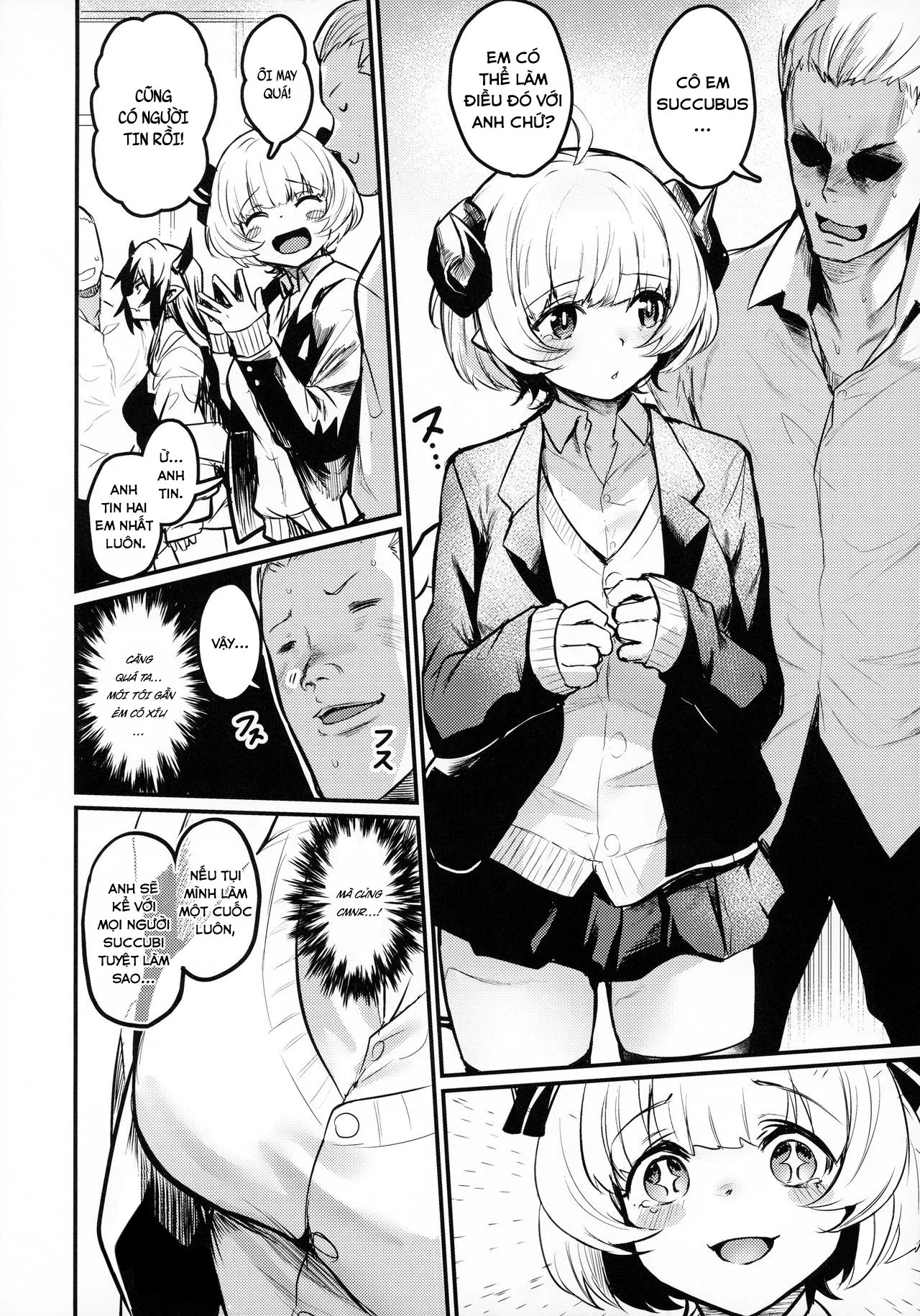 HentaiVN.net - Ảnh 5 - Succubi Chiếm Trường [Gakkou ni Succubus ga Kita!; Succubi Came to School!] - Chap 1