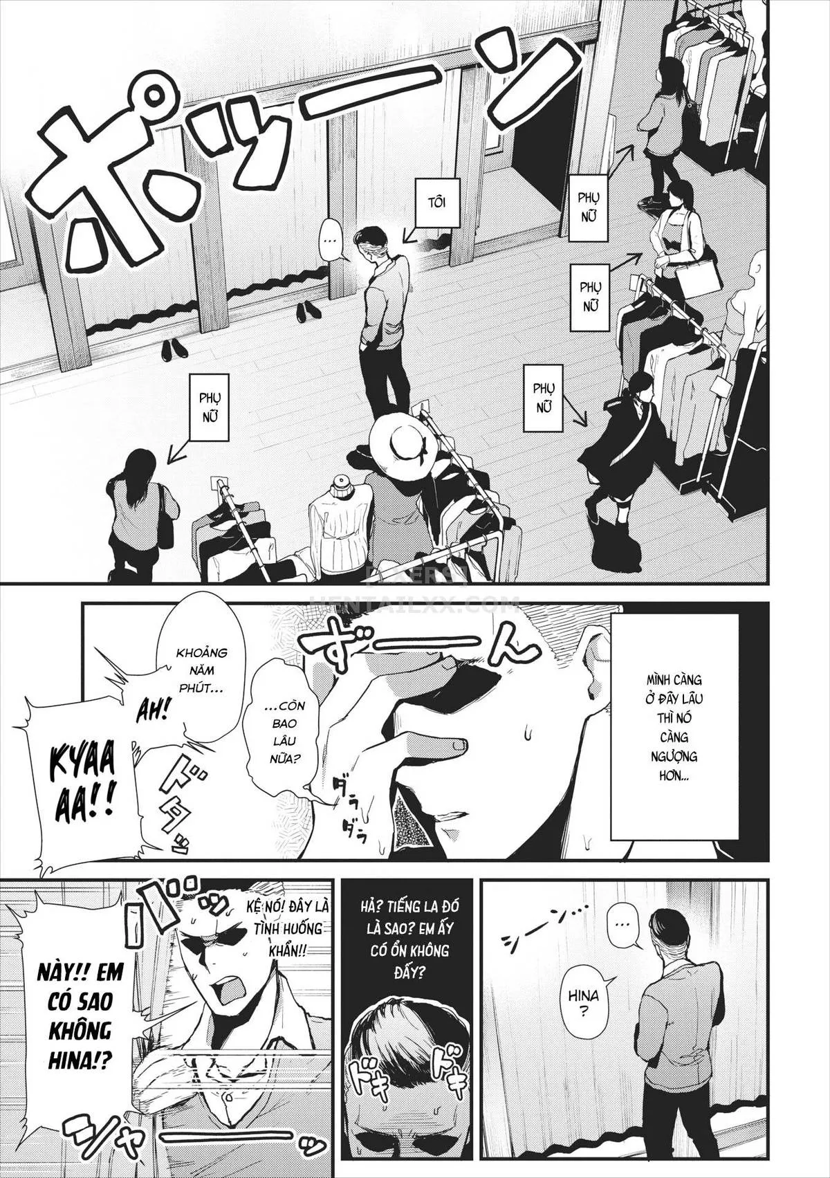 HentaiVN.net - Ảnh 4 - No ♥♥ in the Changing Rooms! - Chap 1