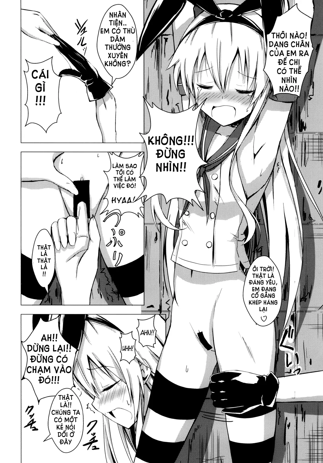 HentaiVN.net - Ảnh 10 - Kuubo Wo-Kyuu-chan no Shimakaze Yuri Dorei Choukyou 1 | Standard Carrier Wo-Class Shimakaze's Yuri Slave Training 1 (Kantai Collection, -KanColle-) [] 空母ヲ級ちゃんの島風百合奴隷調教1] - Chap 1