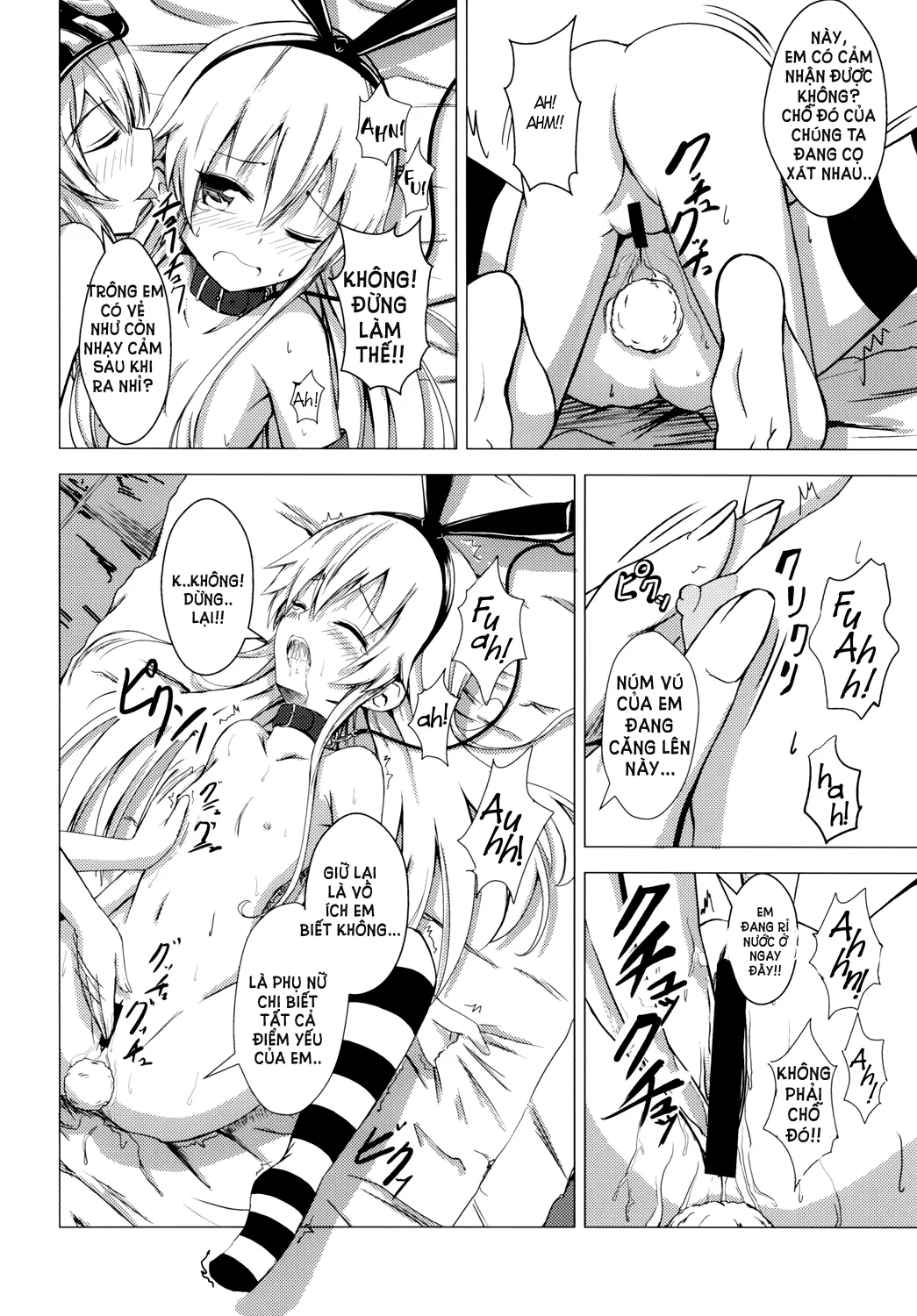 HentaiVN.net - Ảnh 18 - Kuubo Wo-Kyuu-chan no Shimakaze Yuri Dorei Choukyou 1 | Standard Carrier Wo-Class Shimakaze's Yuri Slave Training 1 (Kantai Collection, -KanColle-) [] 空母ヲ級ちゃんの島風百合奴隷調教1] - Chap 1