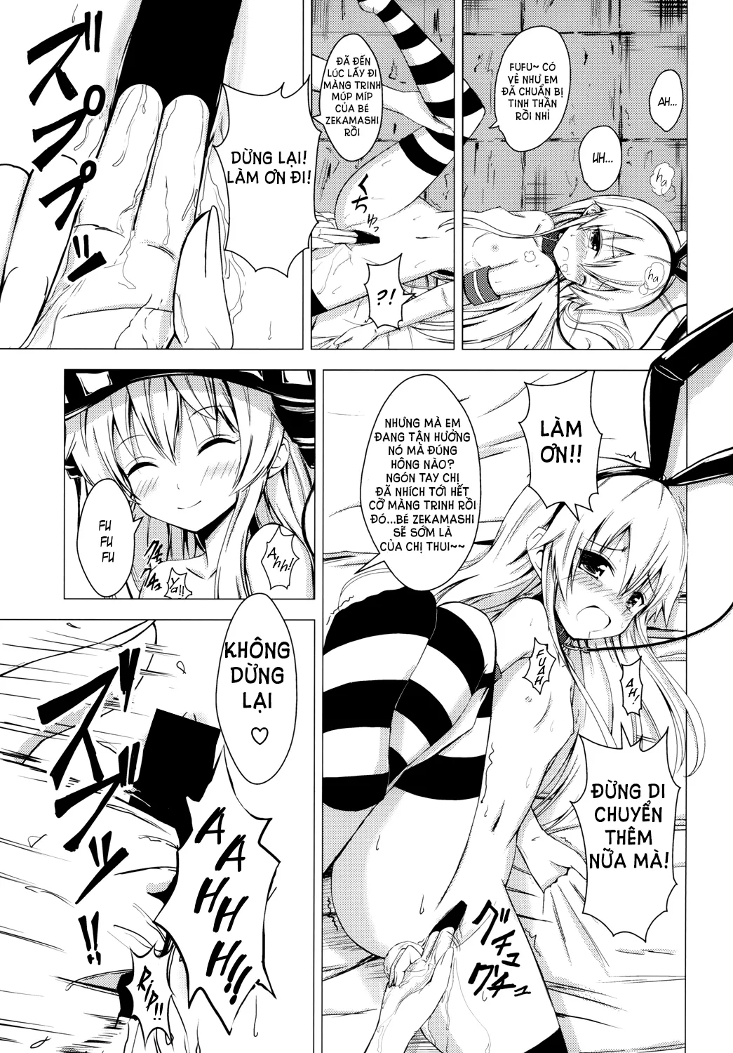 HentaiVN.net - Ảnh 19 - Kuubo Wo-Kyuu-chan no Shimakaze Yuri Dorei Choukyou 1 | Standard Carrier Wo-Class Shimakaze's Yuri Slave Training 1 (Kantai Collection, -KanColle-) [] 空母ヲ級ちゃんの島風百合奴隷調教1] - Chap 1