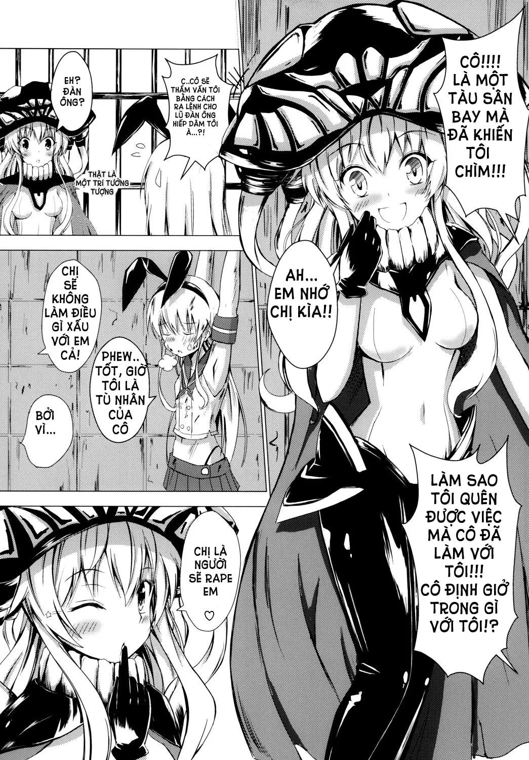 HentaiVN.net - Ảnh 7 - Kuubo Wo-Kyuu-chan no Shimakaze Yuri Dorei Choukyou 1 | Standard Carrier Wo-Class Shimakaze's Yuri Slave Training 1 (Kantai Collection, -KanColle-) [] 空母ヲ級ちゃんの島風百合奴隷調教1] - Chap 1