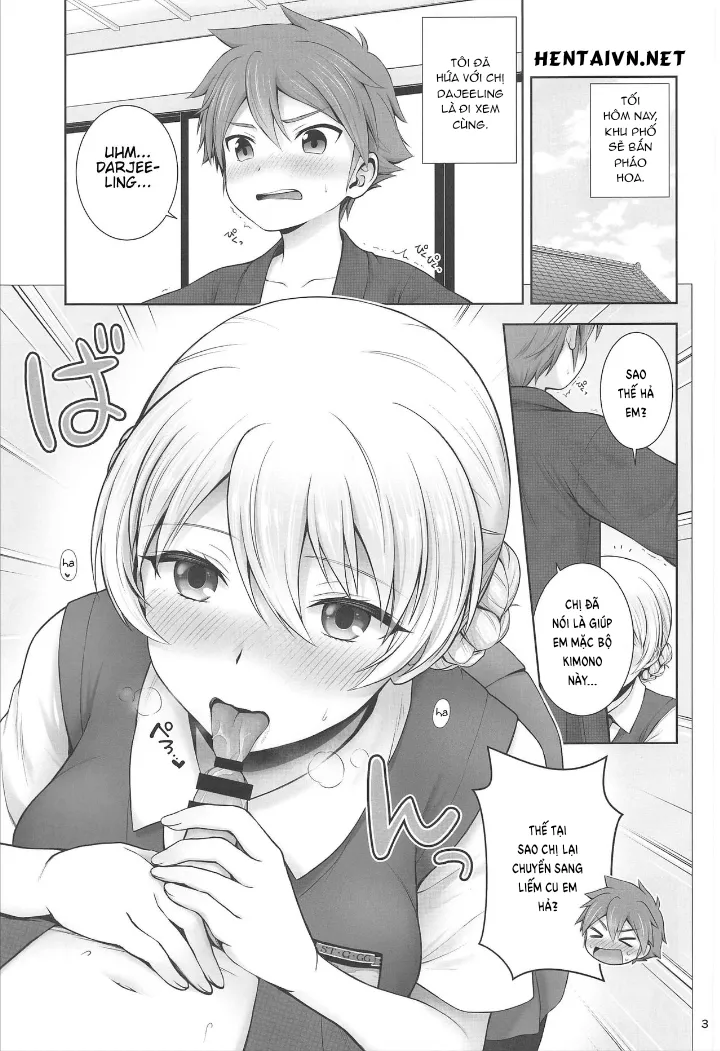 HentaiVN.net - Ảnh 4 - Darjeeling and Love Fireworks [ダージリンと恋花火] - Chap 1