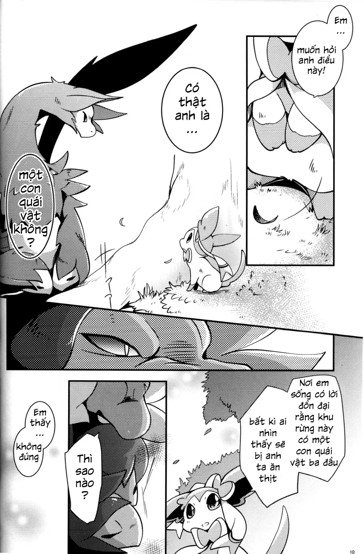 HentaiVN.net - Ảnh 10 - Mori no Kaibutsu to Chiisana Yousei (Pokemon) - Chap 1