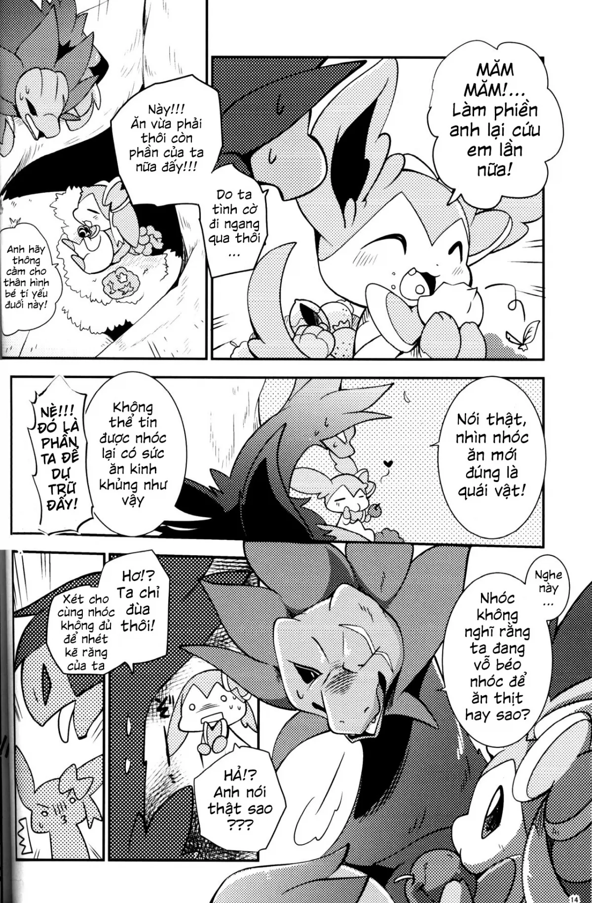 HentaiVN.net - Ảnh 14 - Mori no Kaibutsu to Chiisana Yousei (Pokemon) - Chap 1