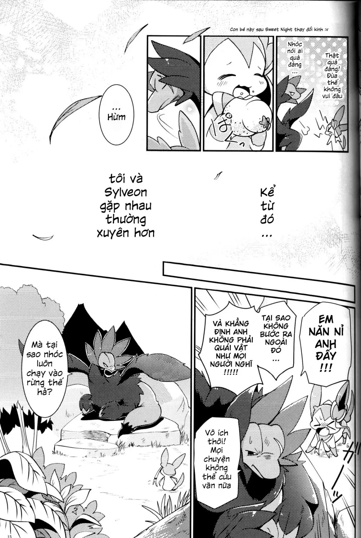 HentaiVN.net - Ảnh 15 - Mori no Kaibutsu to Chiisana Yousei (Pokemon) - Chap 1