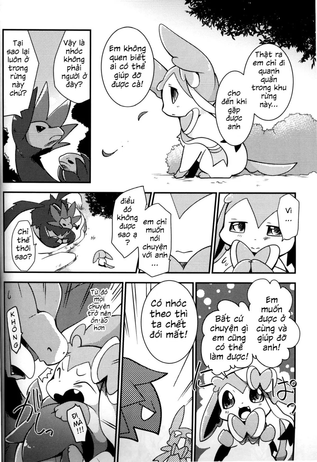 HentaiVN.net - Ảnh 16 - Mori no Kaibutsu to Chiisana Yousei (Pokemon) - Chap 1