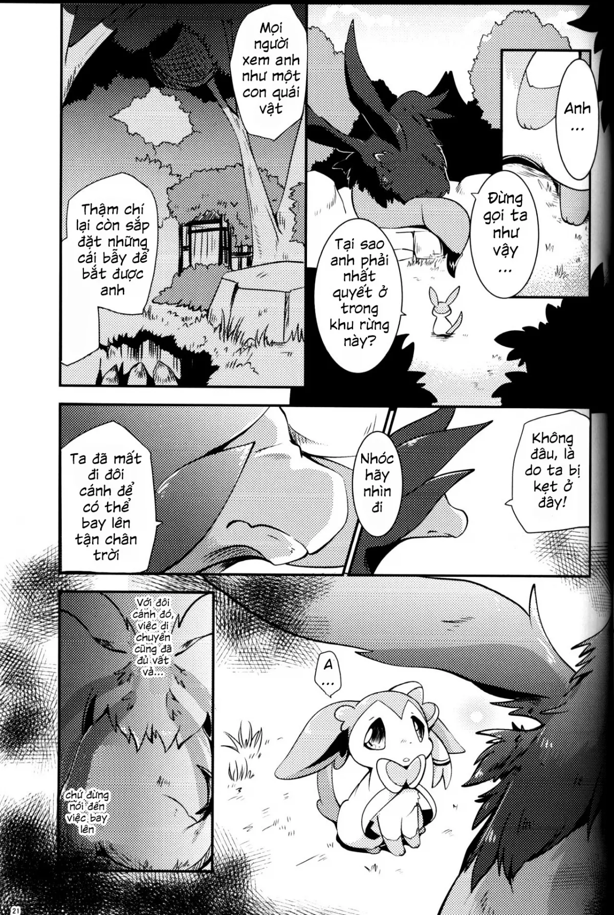 HentaiVN.net - Ảnh 21 - Mori no Kaibutsu to Chiisana Yousei (Pokemon) - Chap 1