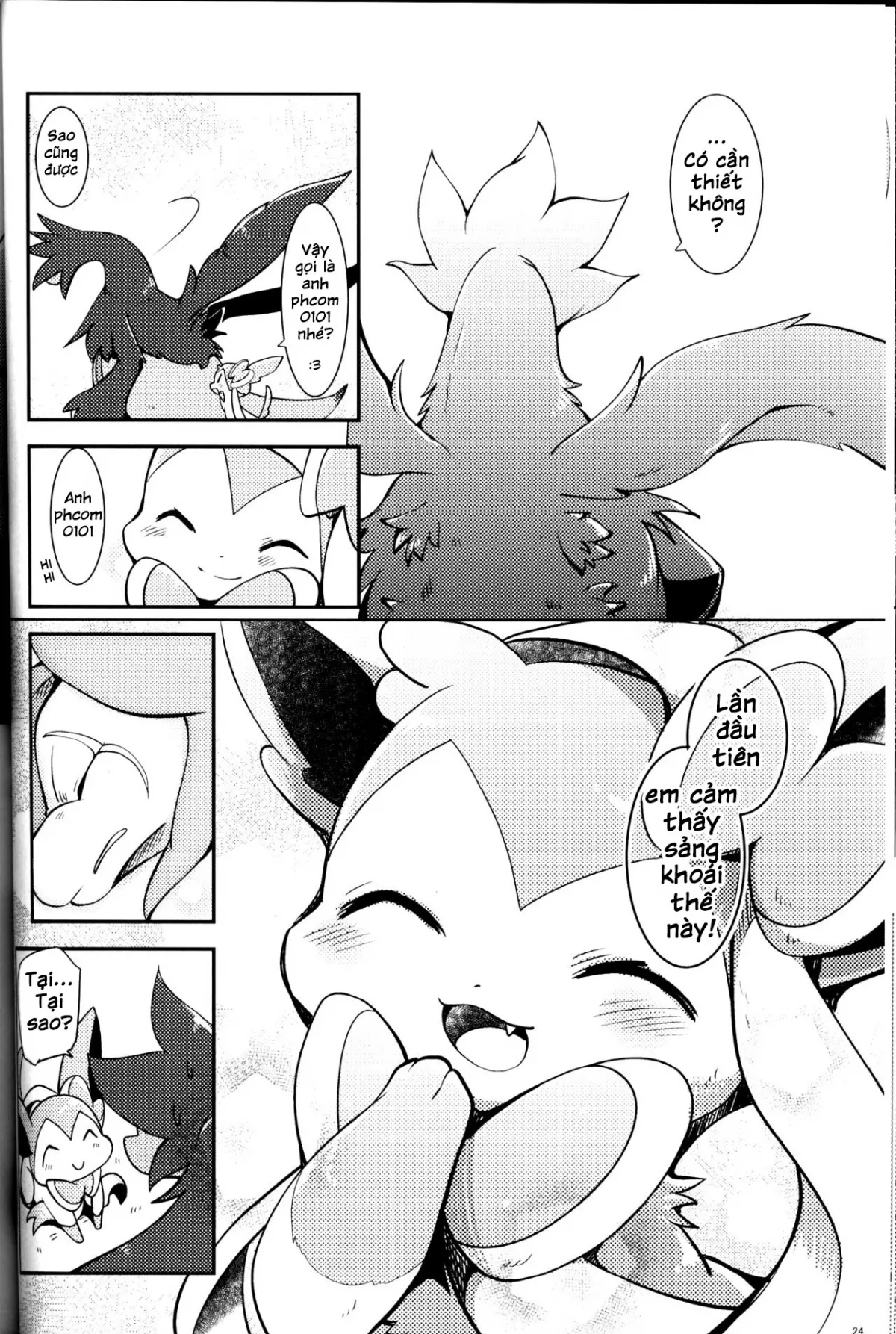 HentaiVN.net - Ảnh 24 - Mori no Kaibutsu to Chiisana Yousei (Pokemon) - Chap 1