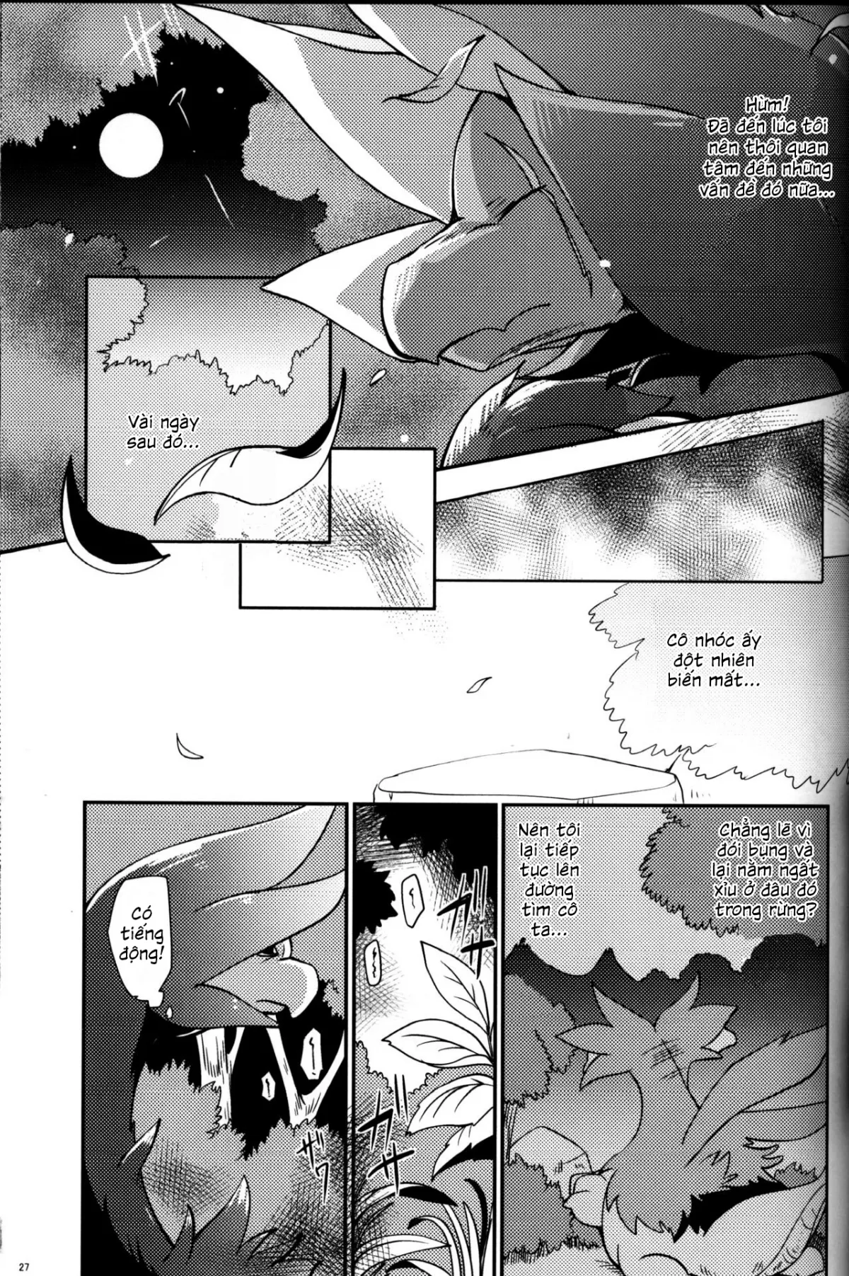 HentaiVN.net - Ảnh 27 - Mori no Kaibutsu to Chiisana Yousei (Pokemon) - Chap 1