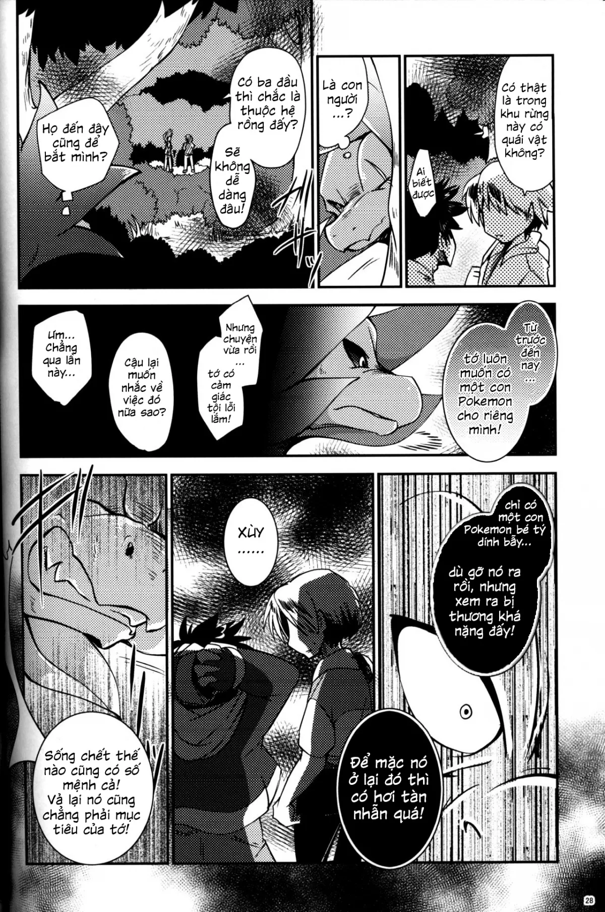 HentaiVN.net - Ảnh 28 - Mori no Kaibutsu to Chiisana Yousei (Pokemon) - Chap 1