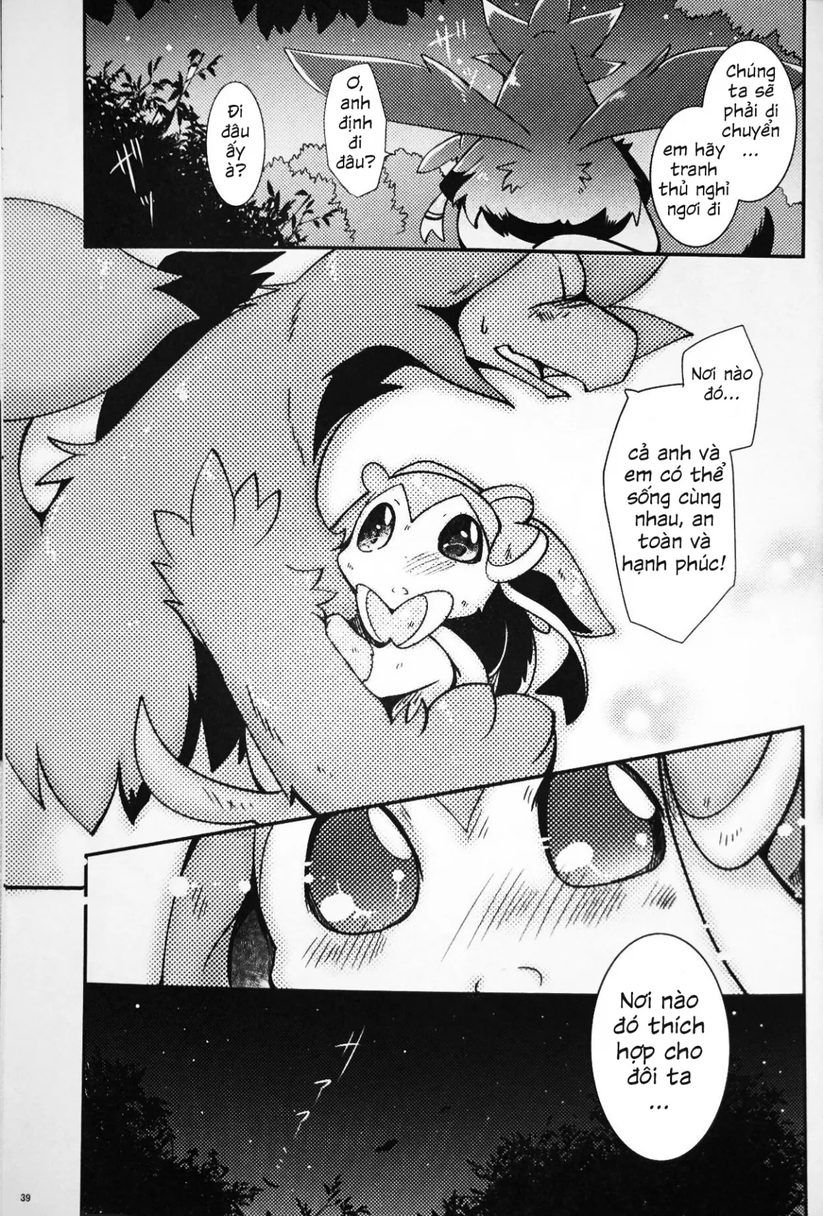 HentaiVN.net - Ảnh 39 - Mori no Kaibutsu to Chiisana Yousei (Pokemon) - Chap 1