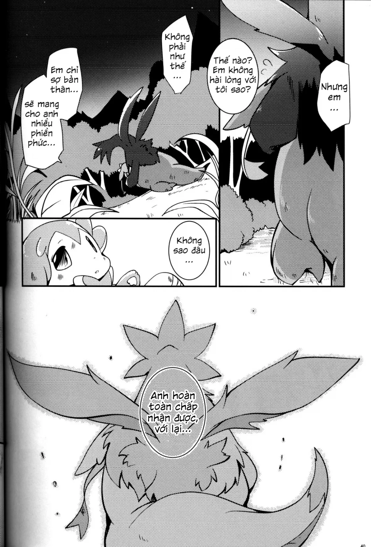 HentaiVN.net - Ảnh 40 - Mori no Kaibutsu to Chiisana Yousei (Pokemon) - Chap 1