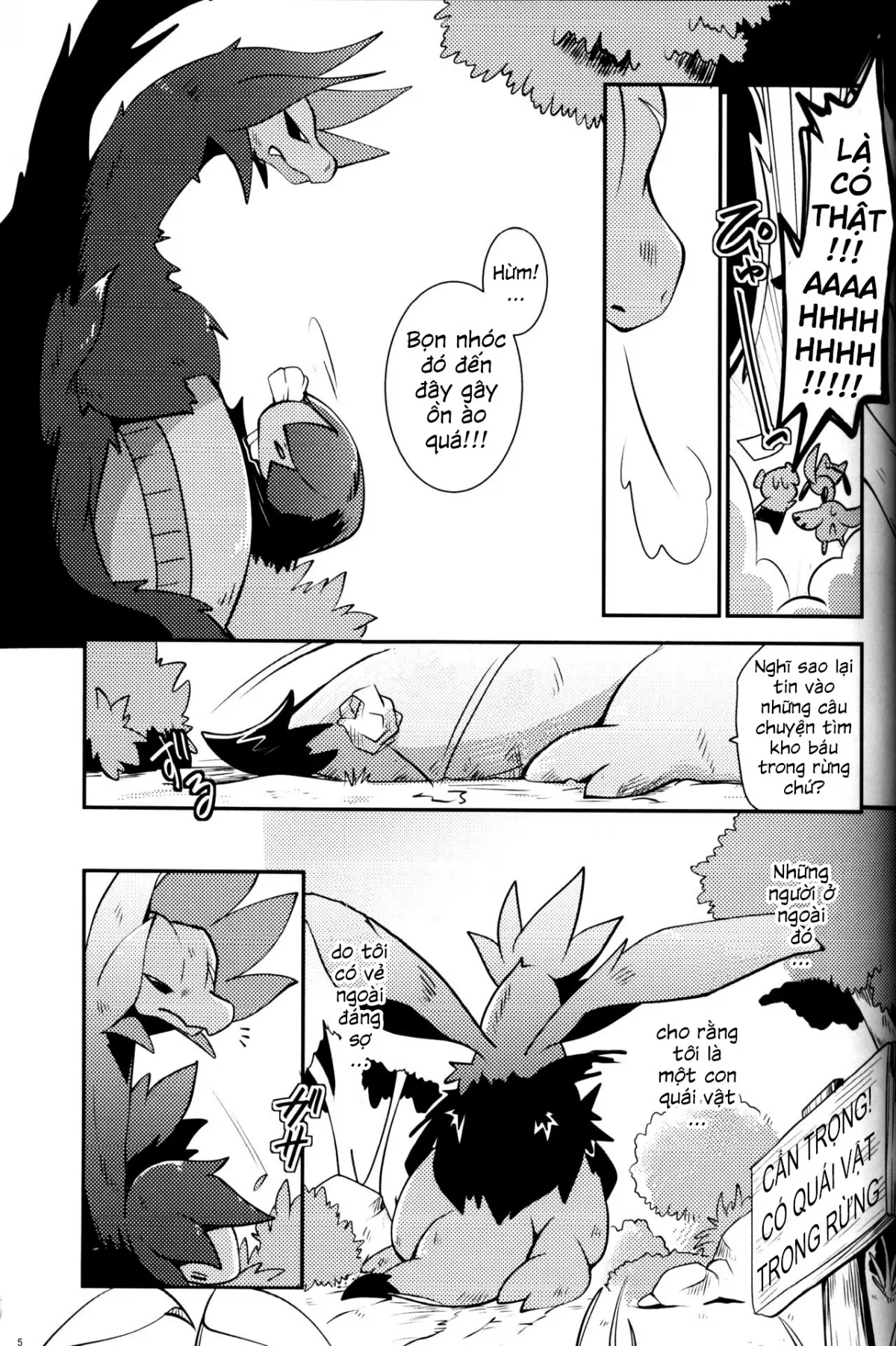 HentaiVN.net - Ảnh 5 - Mori no Kaibutsu to Chiisana Yousei (Pokemon) - Chap 1