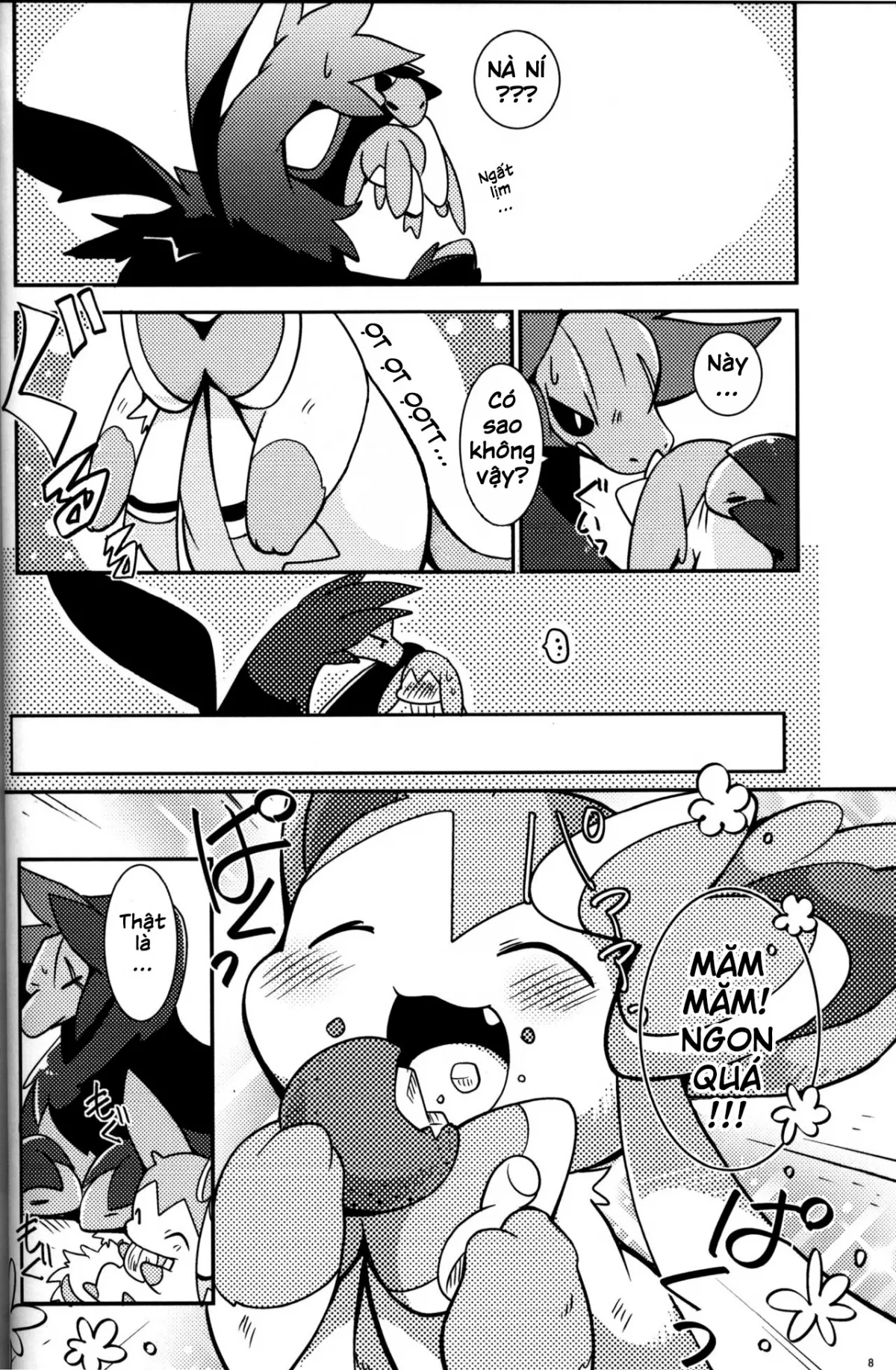 HentaiVN.net - Ảnh 8 - Mori no Kaibutsu to Chiisana Yousei (Pokemon) - Chap 1