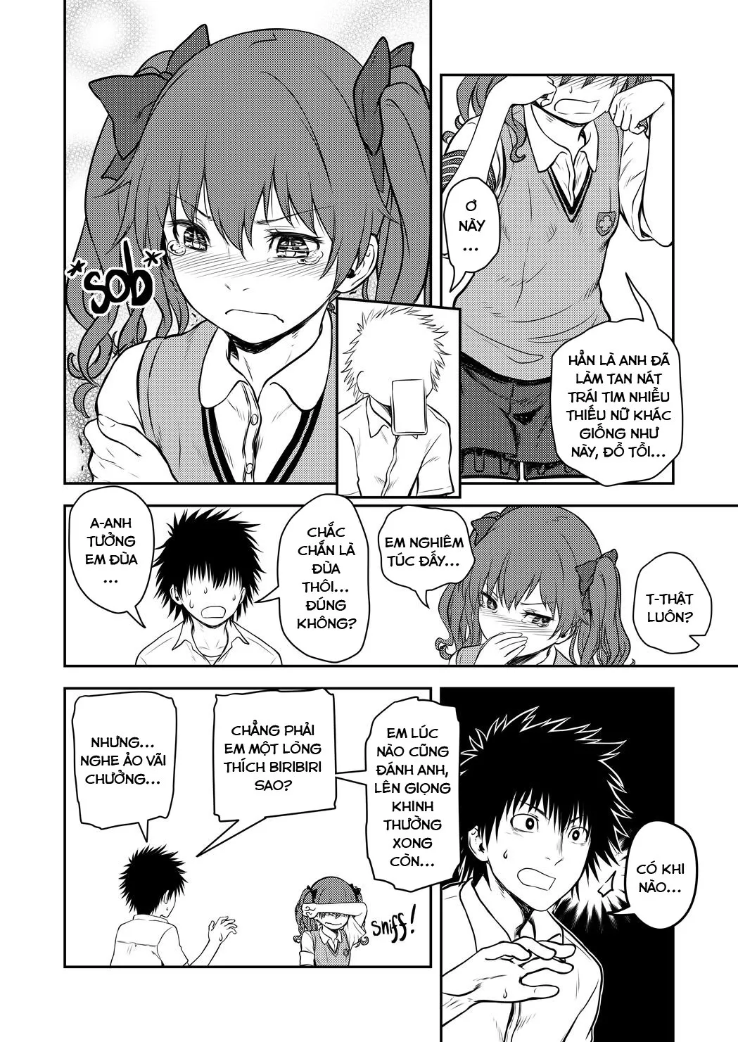 HentaiVN.net - Ảnh 8 - Black Thoughts (Toaru Kagaku no Railgun) - Chap 1