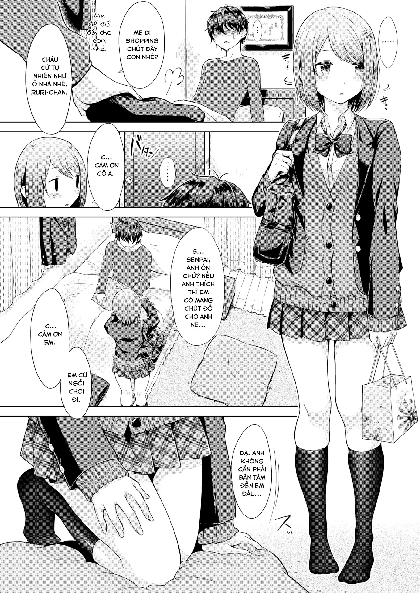 HentaiVN.net - Ảnh 4 - Senpai À, Bọn Mình XXX Nhau Đi! [Senpai, Shall We XX] - Chap 1