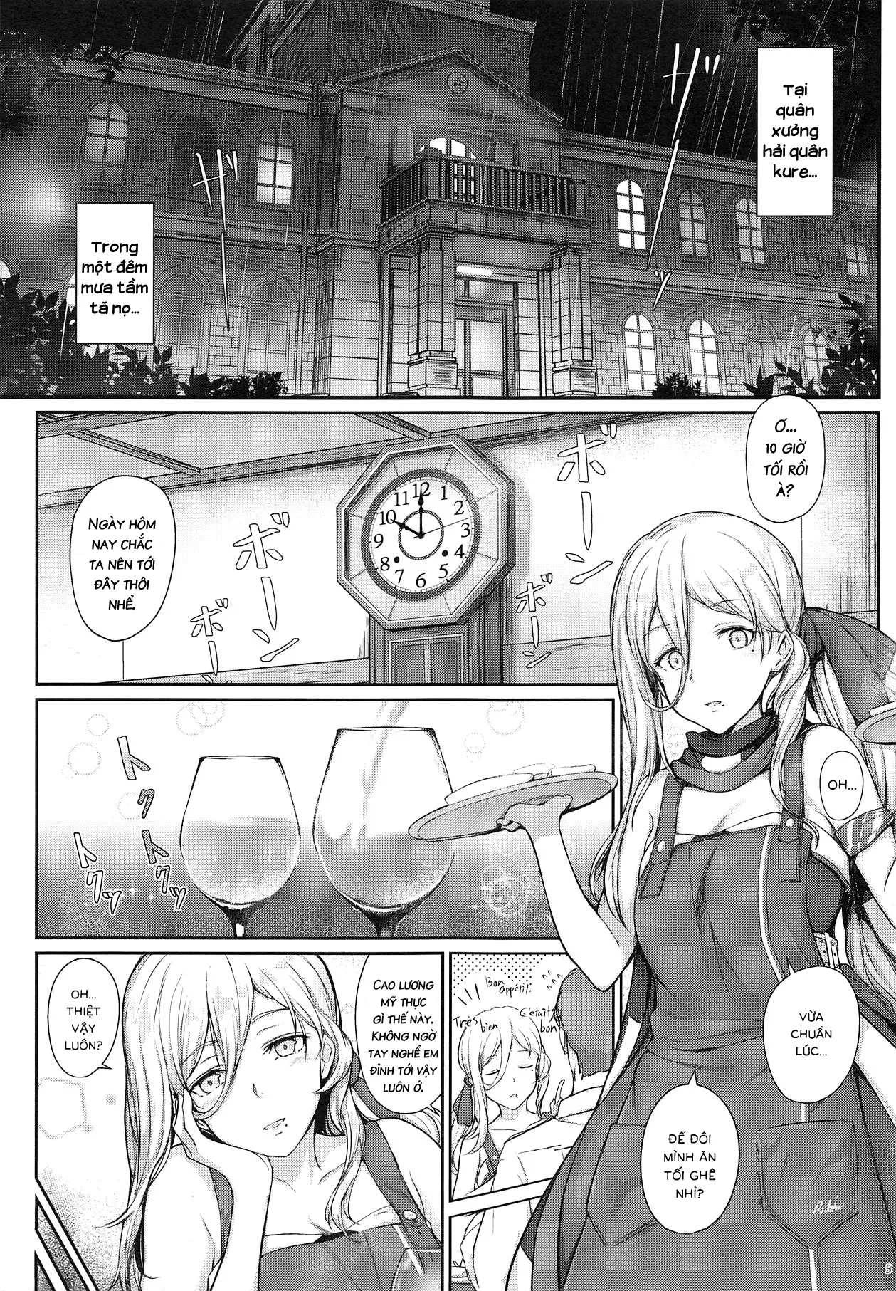 HentaiVN.net - Ảnh 3 - RICHELIEU MON AMOUR [艦隊これくしょん -艦これ-] - Chap 1