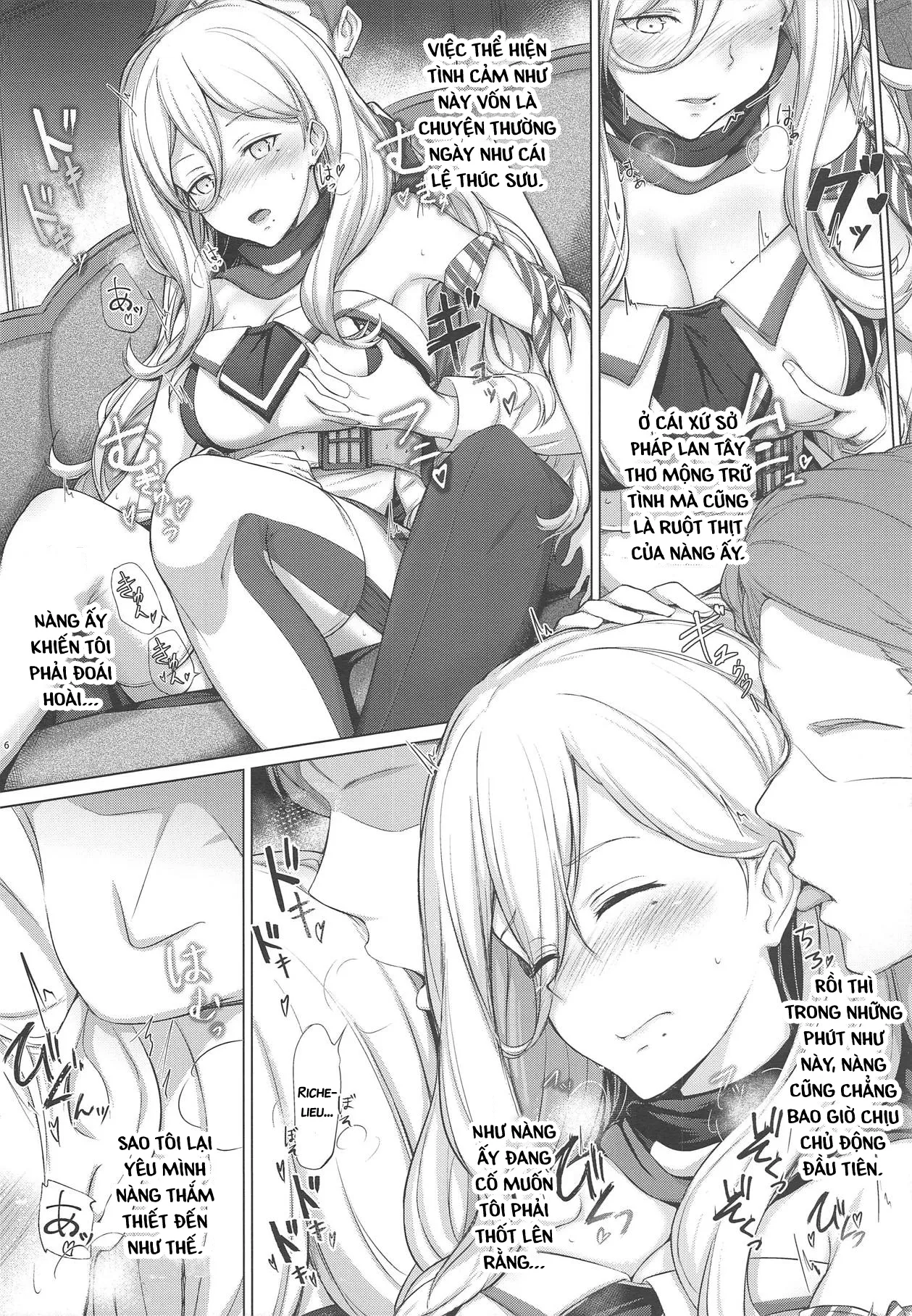 HentaiVN.net - Ảnh 4 - RICHELIEU MON AMOUR [艦隊これくしょん -艦これ-] - Chap 1
