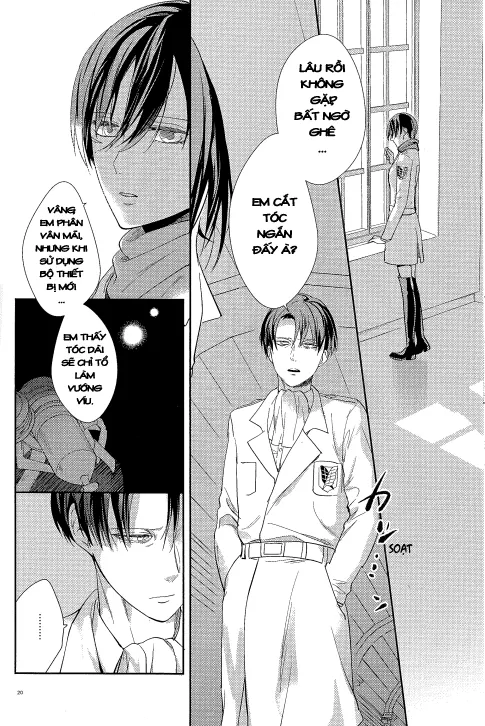 HentaiVN.net - Ảnh 18 - Hòa Quyện (Shingeki no Kyojin) [Yuugou] - Chap 1