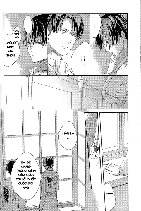 HentaiVN.net - Ảnh 20 - Hòa Quyện (Shingeki no Kyojin) [Yuugou] - Chap 1
