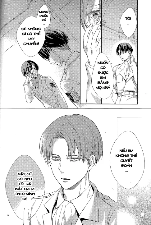 HentaiVN.net - Ảnh 22 - Hòa Quyện (Shingeki no Kyojin) [Yuugou] - Chap 1