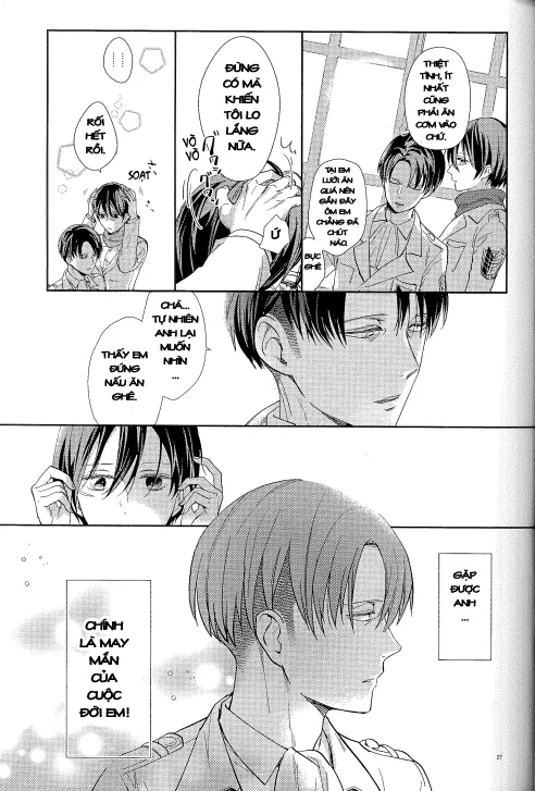 HentaiVN.net - Ảnh 25 - Hòa Quyện (Shingeki no Kyojin) [Yuugou] - Chap 1