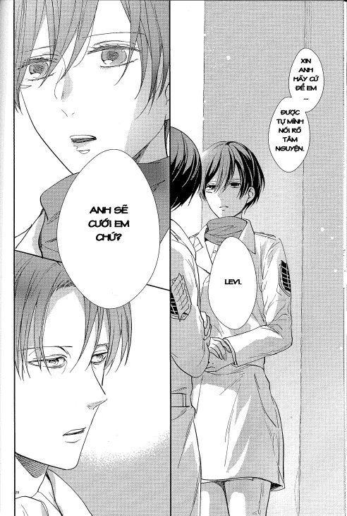 HentaiVN.net - Ảnh 26 - Hòa Quyện (Shingeki no Kyojin) [Yuugou] - Chap 1