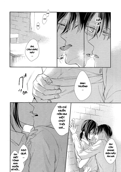 HentaiVN.net - Ảnh 4 - Hòa Quyện (Shingeki no Kyojin) [Yuugou] - Chap 1