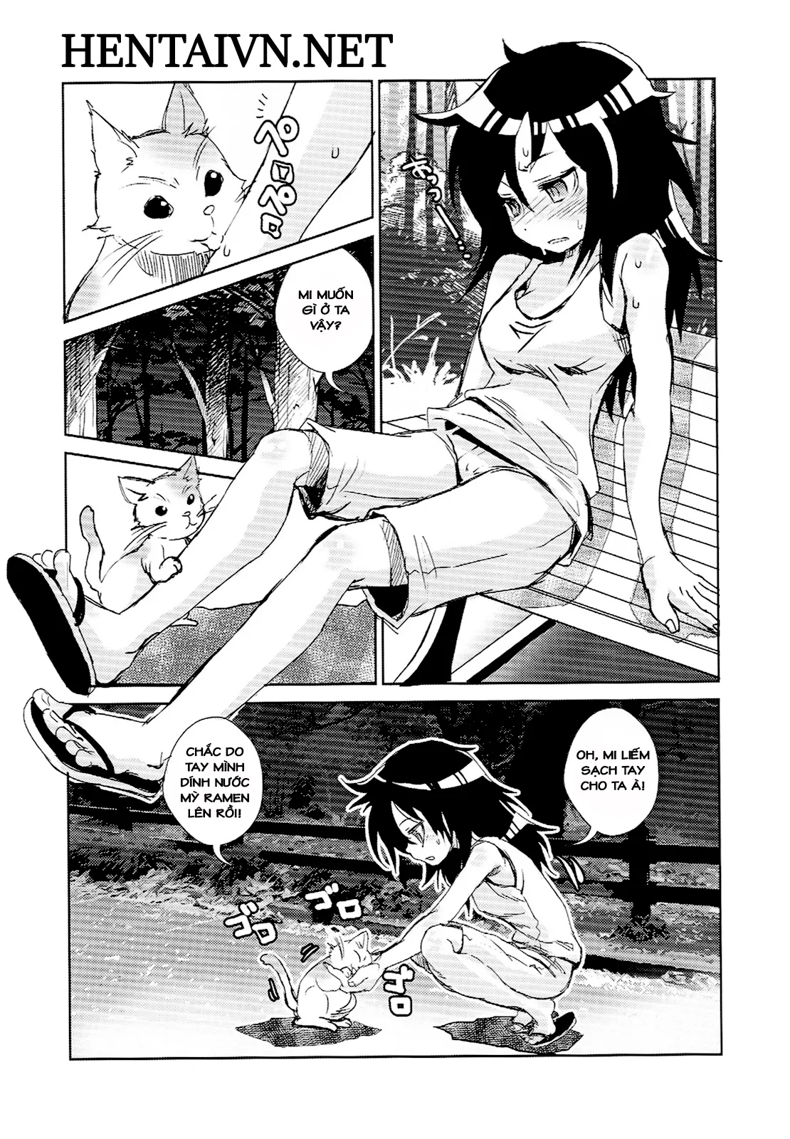 HentaiVN.net - Ảnh 3 - I'm Popular Now, But Only With Cats! (Watashi ga Motenai no wa Dou Kangaetemo Omaera ga Warui!) [Vì ế nên em bị hoang tưởng!] - Chap 1