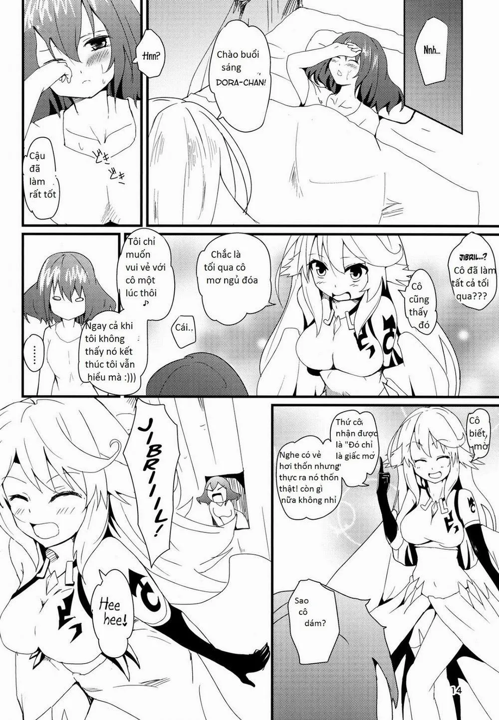 HentaiVN.net - Ảnh 14 - Jibril to Steph no Gohoushi Shitemita (No Game No Life) - Chap 1