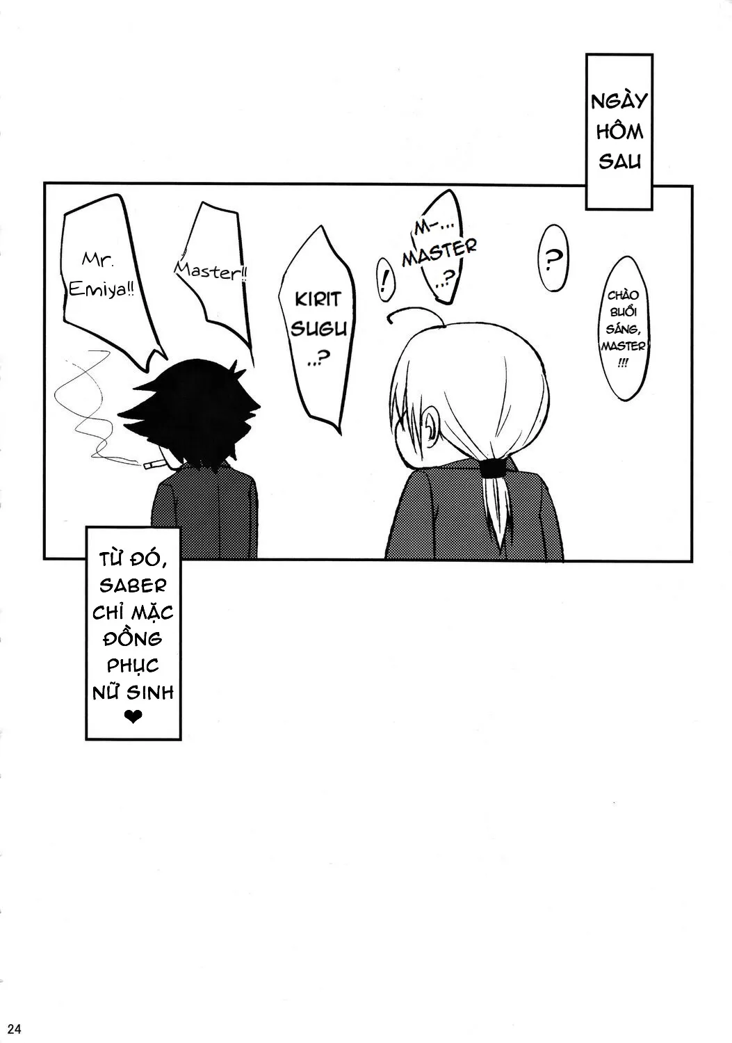 HentaiVN.net - Ảnh 24 - Joshikou Saber (Fate/Zero) - Chap 1