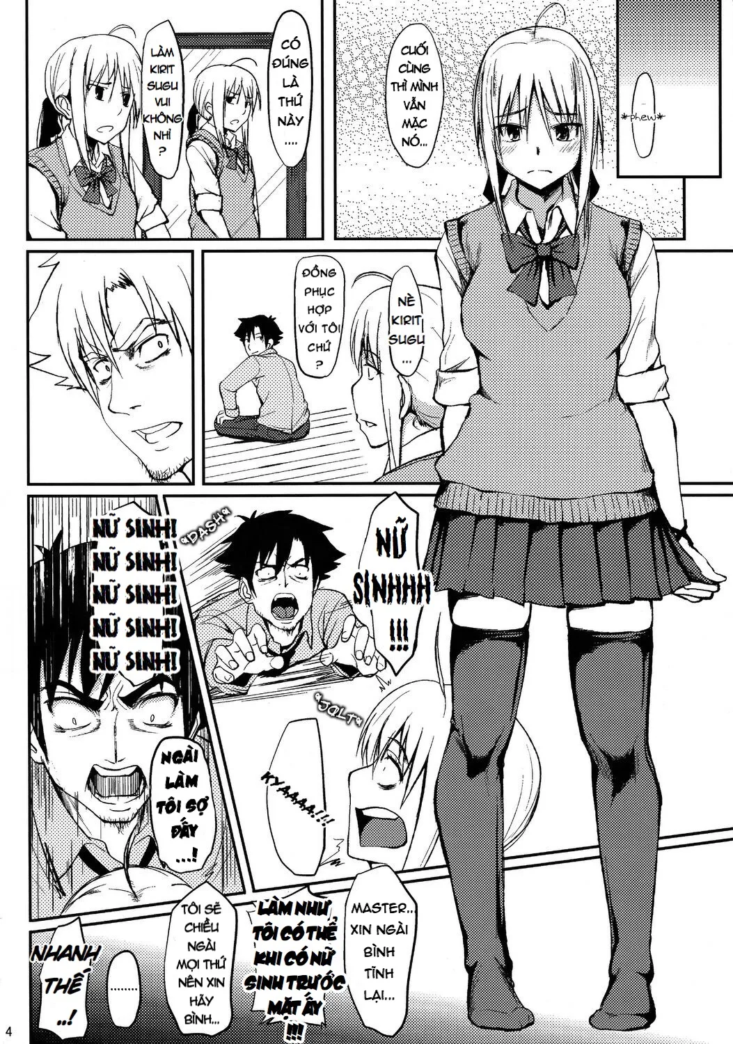 HentaiVN.net - Ảnh 4 - Joshikou Saber (Fate/Zero) - Chap 1