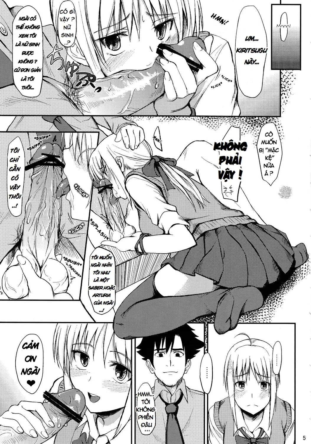 HentaiVN.net - Ảnh 5 - Joshikou Saber (Fate/Zero) - Chap 1