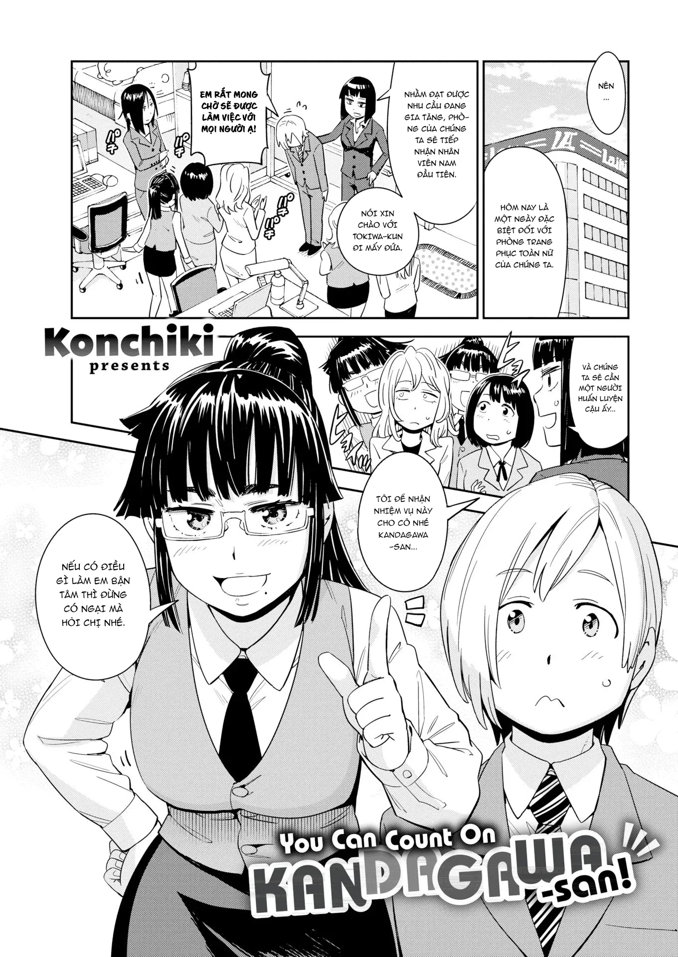 HentaiVN.net - Ảnh 6 - Em có thể dựa vào Kandagawa-san mà!? - Chap 1