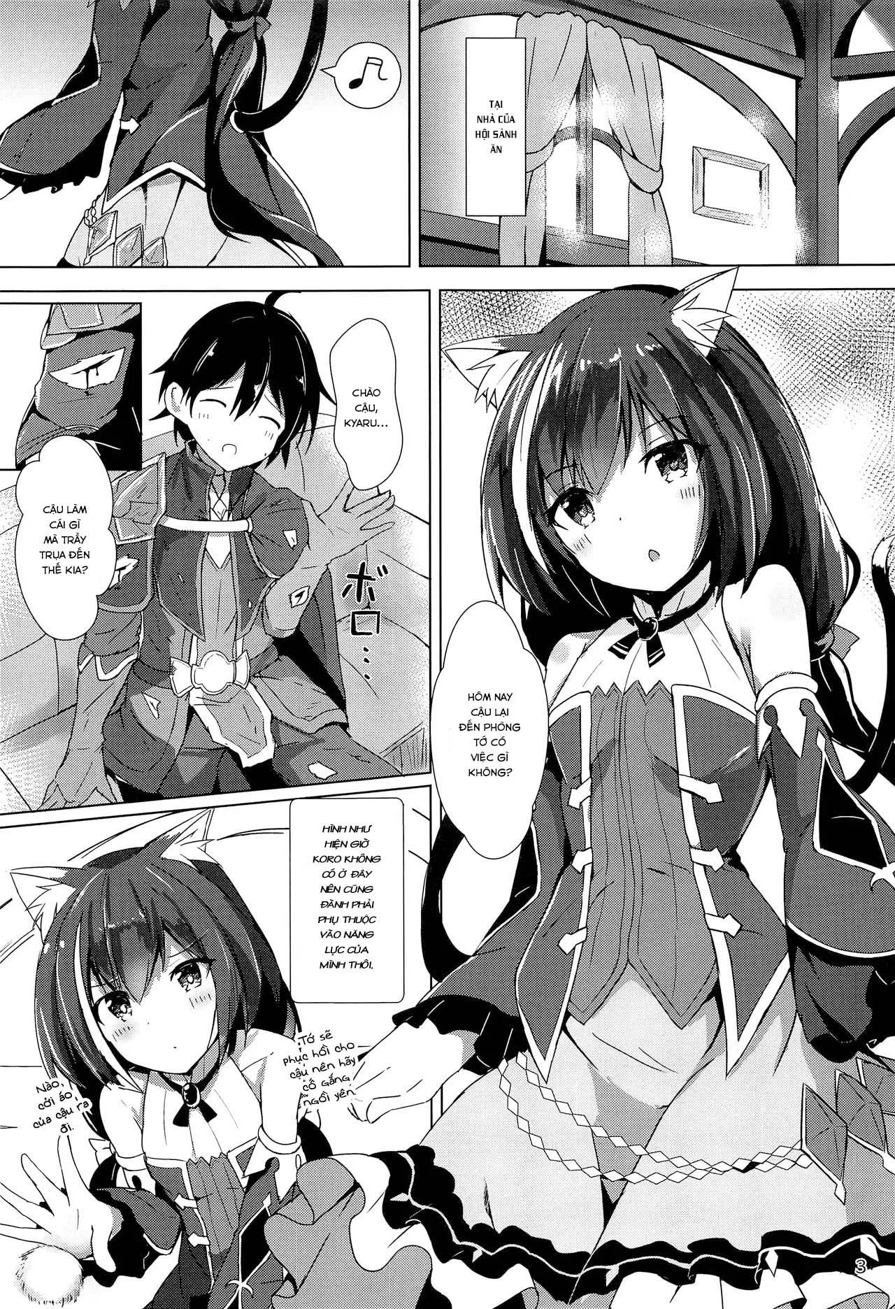 HentaiVN.net - Ảnh 3 - Tình yêu nóng bỏng với Kyaru dere dere (Princess Connect! Re:Dive) [Deredere Kyaru-chan to Ichaicha Ecchi; デレデレキャルちゃんといちゃいちゃえっち] - Chap 1