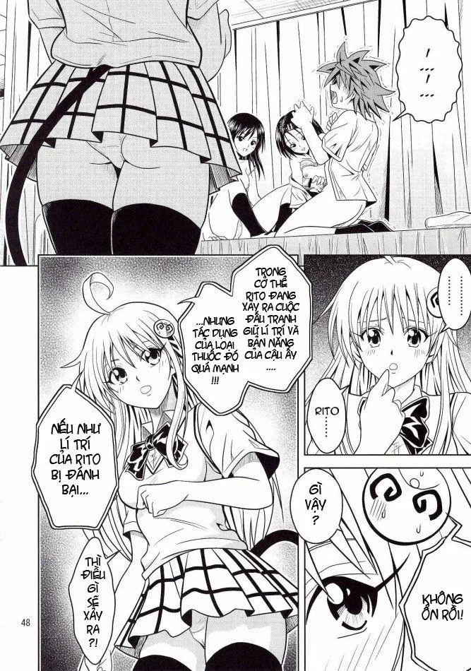 HentaiVN.net - Ảnh 48 - Anoko-tachi ga Taihen na Koto ni Nattemasu (To Love-Ru) - Chap 1