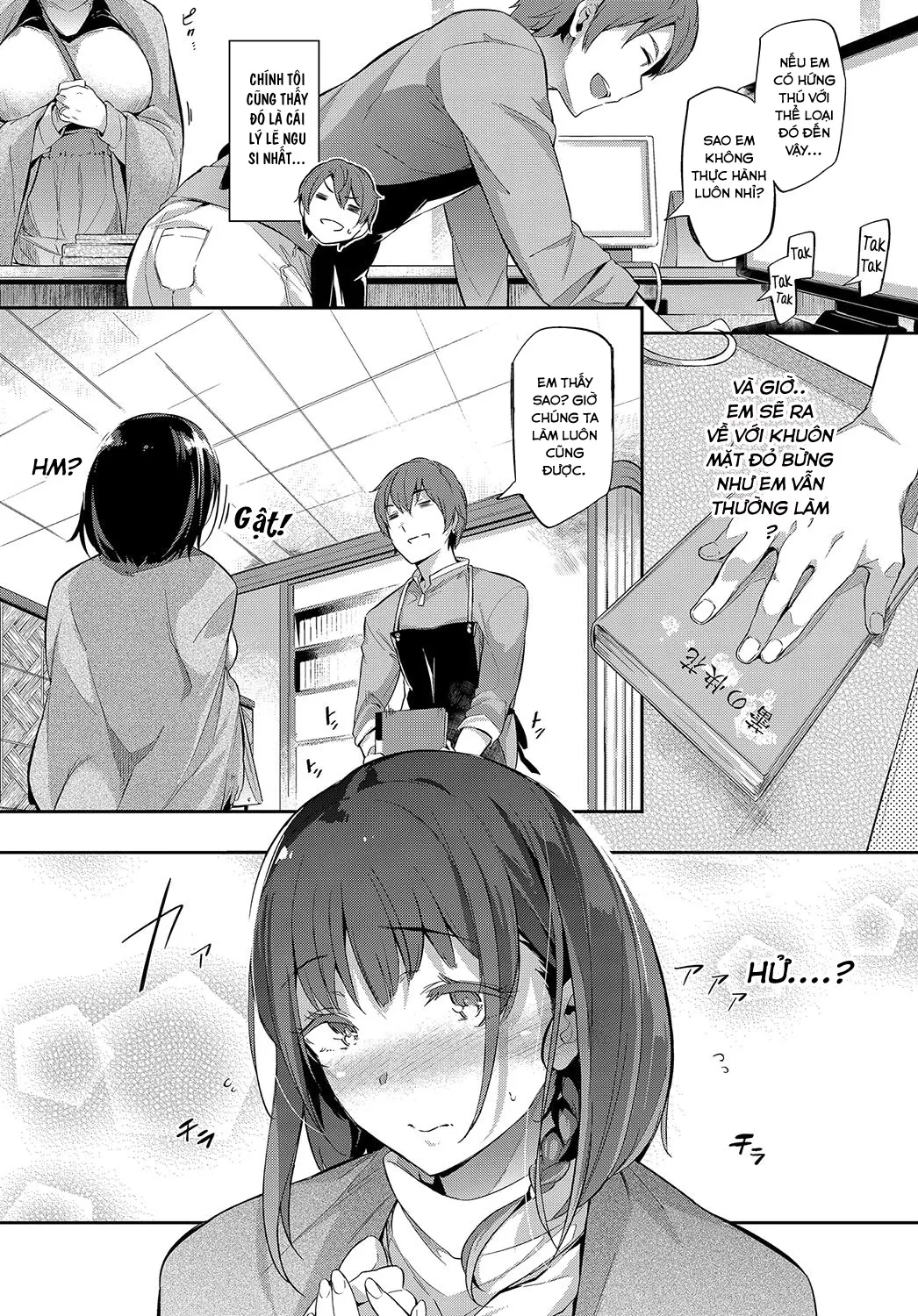HentaiVN.net - Ảnh 6 - Những trang sách hồng và Con Cá Chà Bặc [Between the Bookshelves] - Chap 1