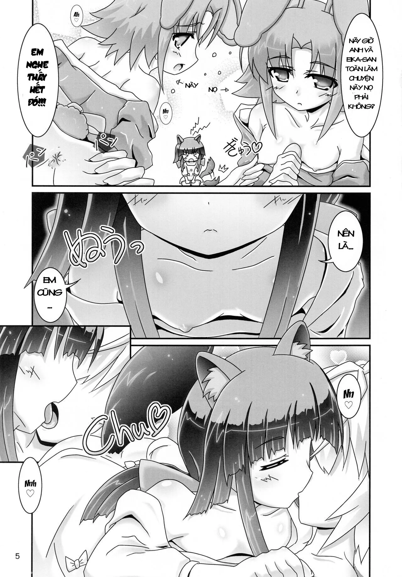 HentaiVN.net - Ảnh 6 - Kanata-San to Issho (Dog Days) - Chap 1