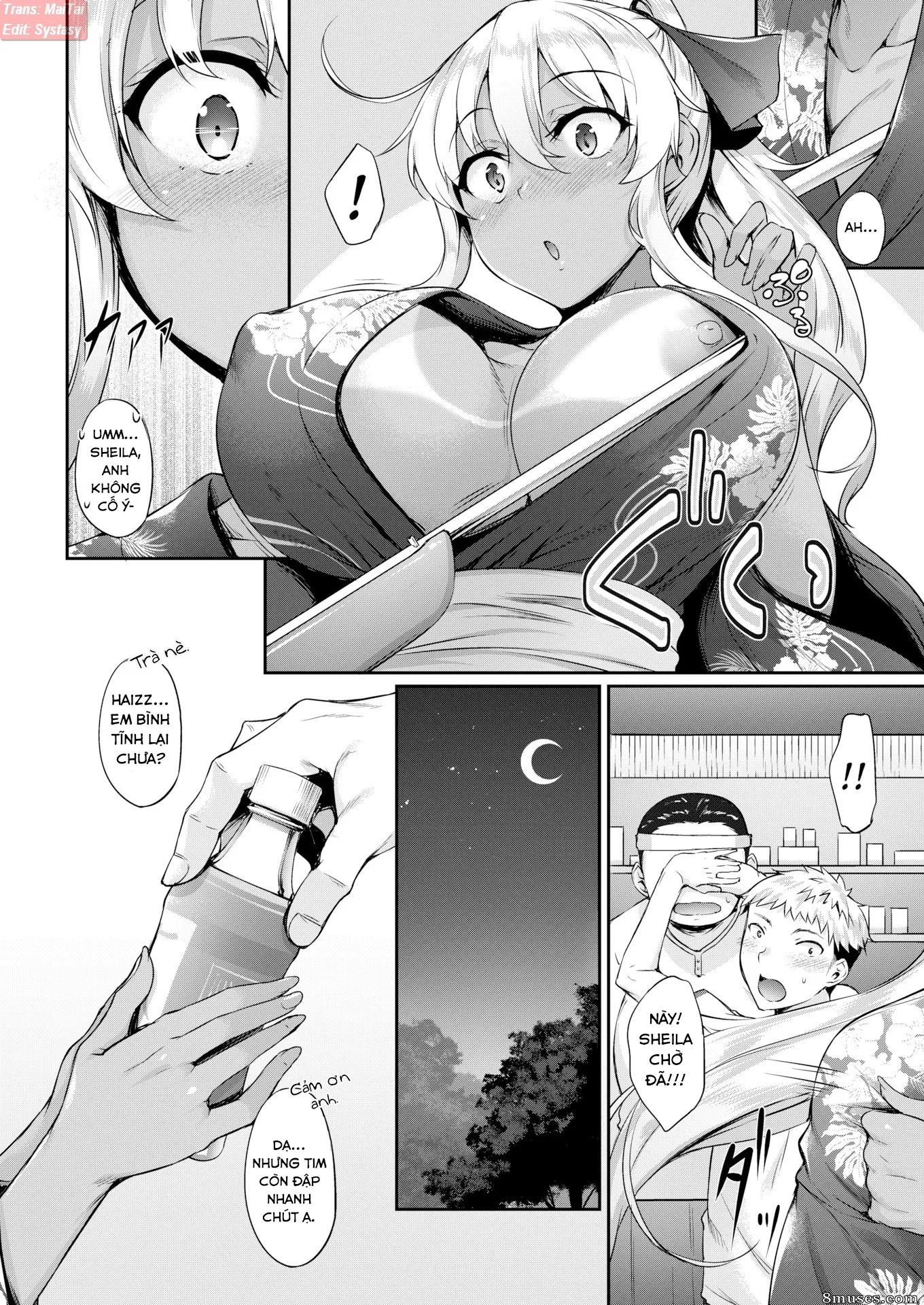 HentaiVN.net - Ảnh 3 - Light Brown night!! - Chap 1