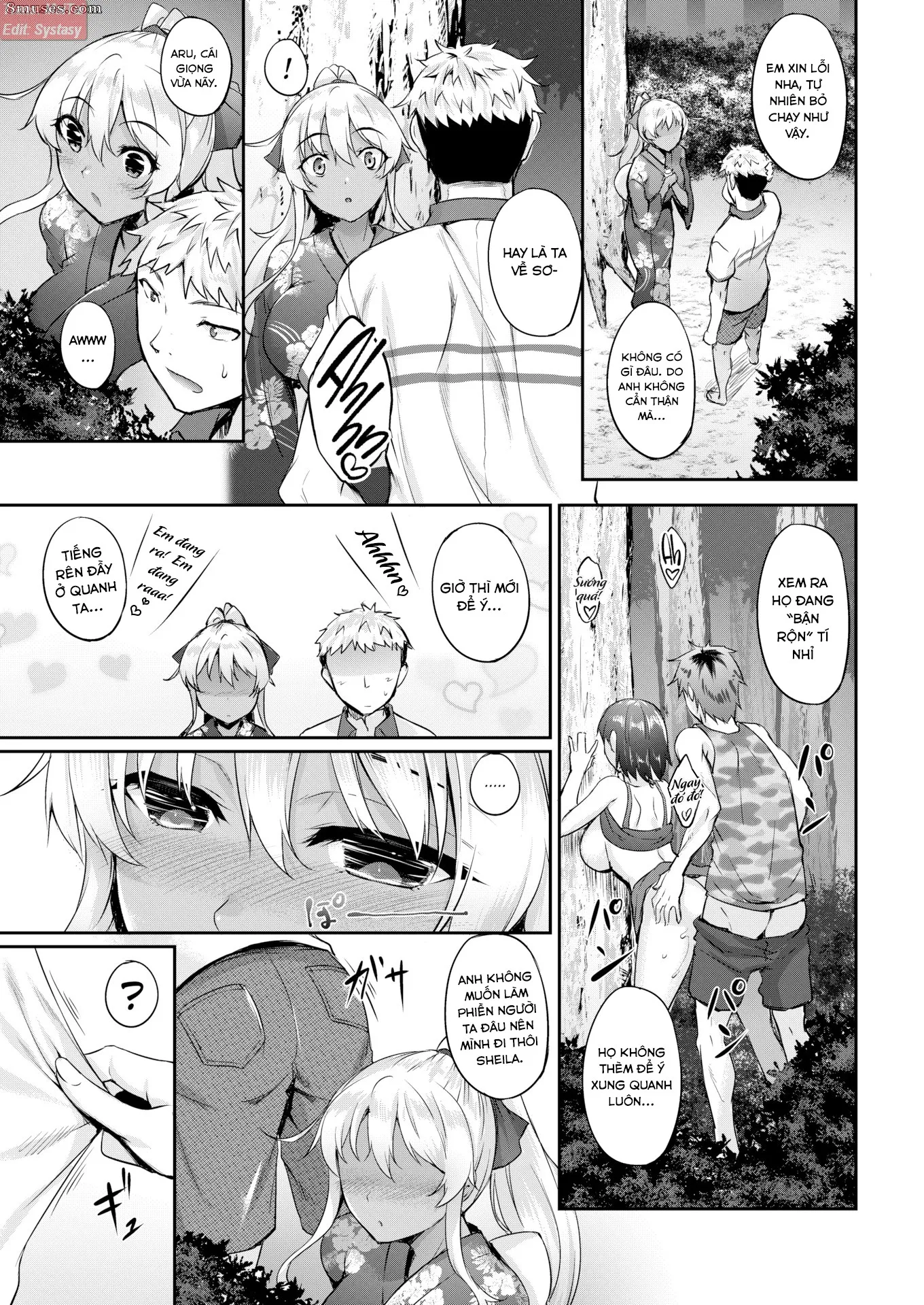 HentaiVN.net - Ảnh 4 - Light Brown night!! - Chap 1