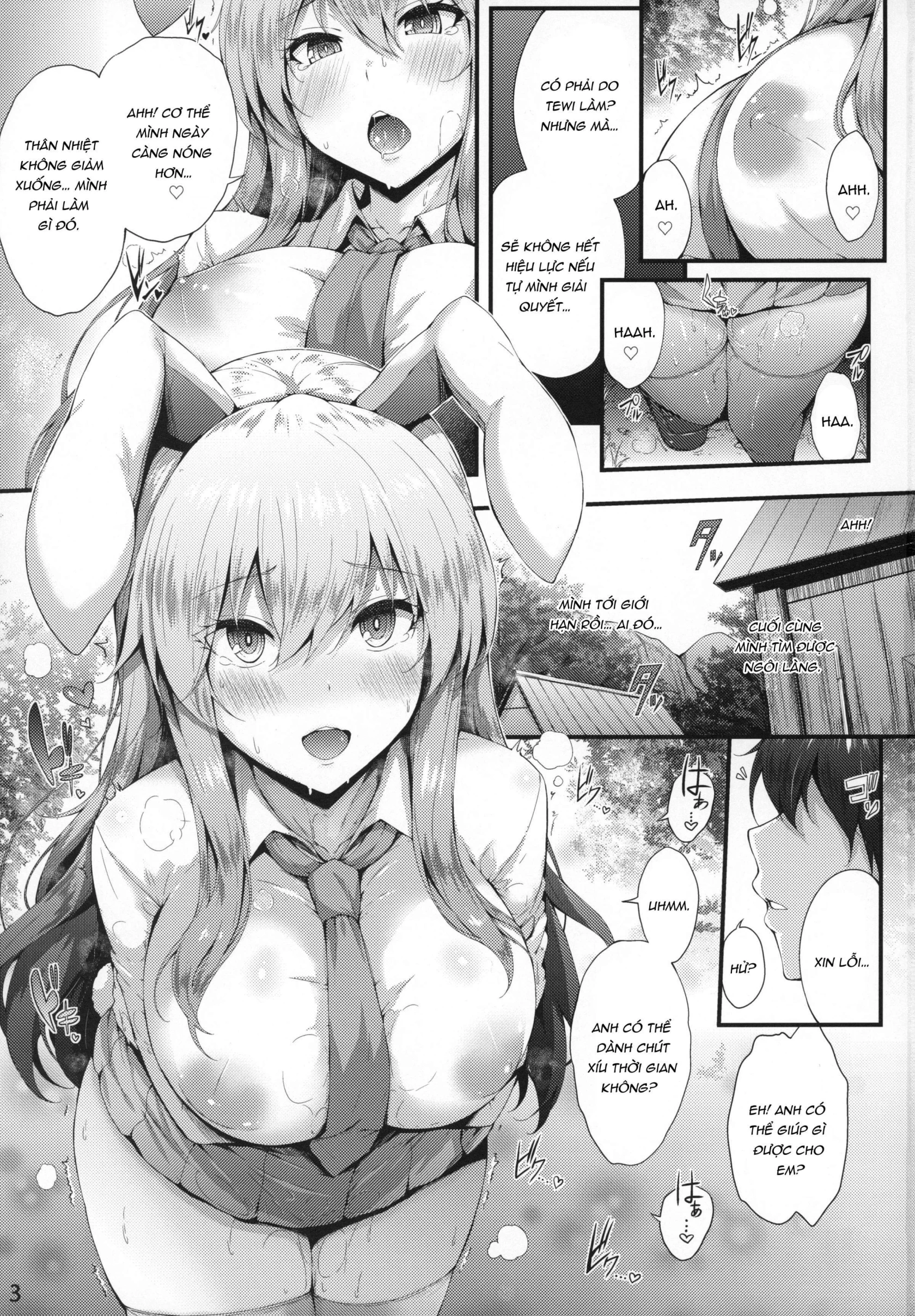 HentaiVN.net - Ảnh 3 - Midare Usagi (Touhou Project) [みだれうさぎ (東方Project)] - Chap 1